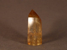 Polished Zambian Golden Rainbow Citrine Standing Crystal Point - 56mm, 60g