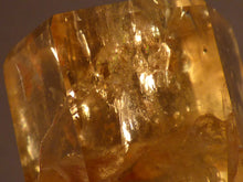 Polished Zambian Golden Rainbow Citrine Standing Crystal Point - 56mm, 60g