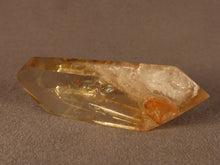 Polished Zambian Golden Rainbow Citrine Double Terminated Crystal - 75mm, 48g