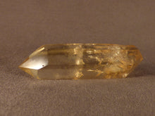 Polished Zambian Golden Rainbow Citrine Double Terminated Crystal - 66mm, 34g