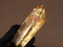 Polished Zambian Golden Rainbow Citrine Double Terminated Crystal - 66mm, 34g