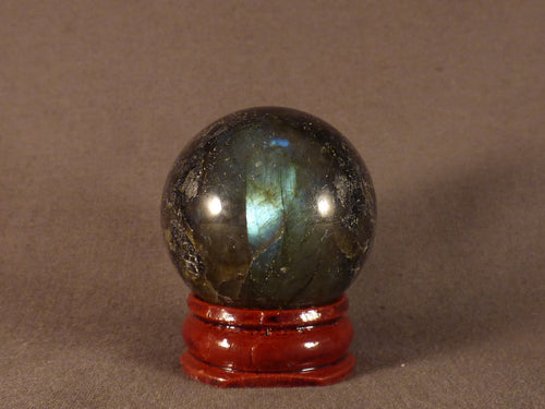 Madagascan Labradorite Sphere - 31mm, 71g