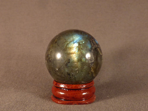 Madagascan Labradorite Sphere - 32mm, 76g
