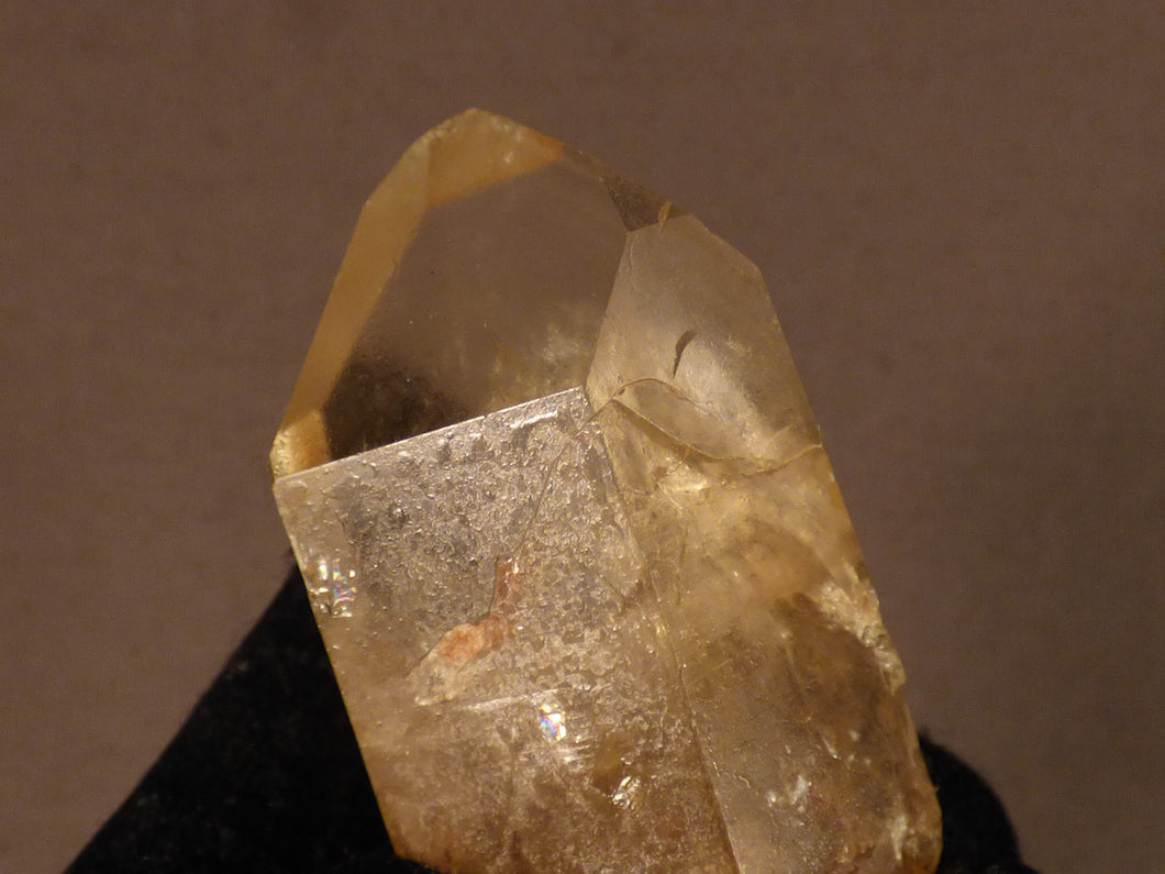 Natural Congo Rainbow Citrine Crystal Point - 46mm, 35g