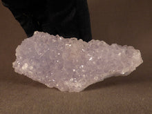 Natural Malawi Amethyst-Tinted Blue Lace Agate Geode - 112mm, 161g