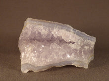 Natural Malawi Amethyst-Tinted Blue Lace Agate Geode - 96mm, 392g