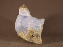 Natural Malawi Blue Lace Agate Geode - 58mm, 276g