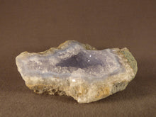 Natural Malawi Blue Lace Agate Geode - 84mm, 252g