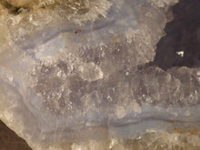 Natural Malawi Blue Lace Agate Geode - 84mm, 252g