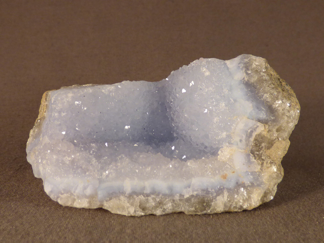 Natural Malawi Blue Lace Agate Geode - 80mm, 216g