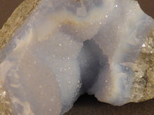Natural Malawi Blue Lace Agate Geode - 52mm, 76g