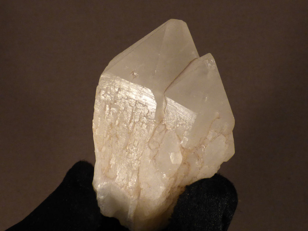 Natural Ansirabe Candle Quartz Twin Point - 67mm, 139g
