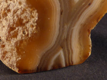 Polished Standing Mozambique Agate Slice - 62mm, 164g