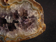 Polished Mozambique Rainbow Amethyst Agate Geode - 80mm, 142g