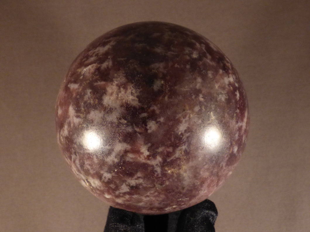 Large Namibian Lepidolite Sphere - 90mm, 1070g