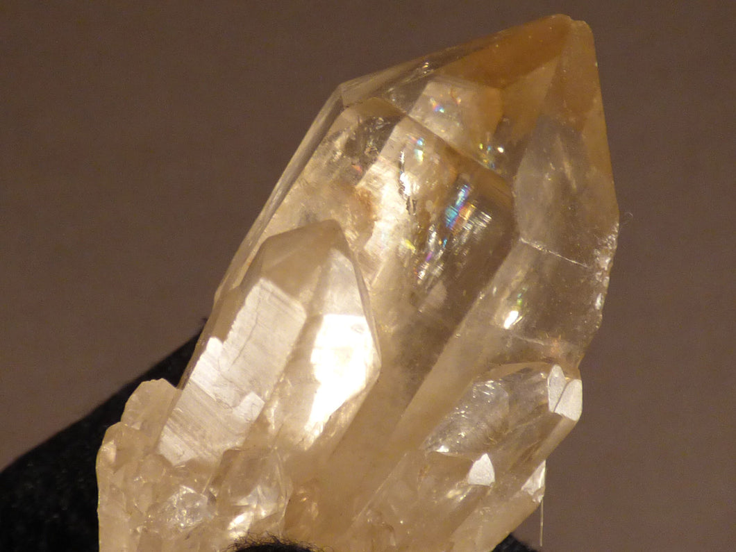 Natural Rainbow Congo Citrine Cluster Crystal Point - 55mm, 49g