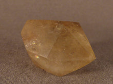 Polished Zambian Natural Rainbow Citrine Standing Crystal Point - 31mm, 25g