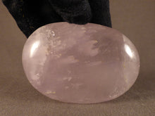 Zambian Rose Quartz Polished Crystal Palm Stone Freeform- 73mm, 150g