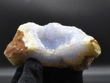 Natural Malawi Blue Lace Agate Open Geode - 73mm, 143g