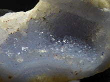 Natural Malawi Blue Lace Agate Open Geode - 73mm, 143g