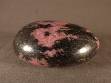 Madagascan Rhodonite Freeform Palm Stone  - 65mm, 210g