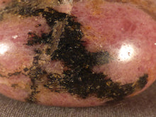 Madagascan Rhodonite Freeform Palm Stone  - 44mm, 77g