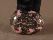 Madagascan Rhodonite Freeform Palm Stone  - 45mm, 71g