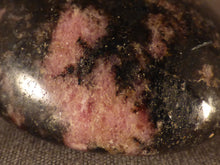 Madagascan Rhodonite Freeform Palm Stone  - 46mm, 64g