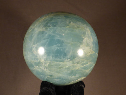 Large Angolan Polished Aquamarine Sphere - 95mm, 1250g
